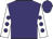 Purple, white sleeves, purple spots