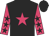 Black body, rose star, rose arms, black stars, black cap