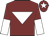 maroon, white inverted triangle, maroon and white halved sleeves, maroon cap, white star