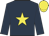 Dark blue, yellow star, yellow cap