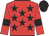 Red, black stars, armlets and cap