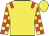 yellow, red epaulettes, checked sleeves