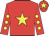 Red, yellow star, red sleeves, yellow spots, red cap, yellow star
