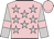 pink, silver stars, silver sleeves, pink armlets, pink cap
