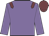 Mauve body, garnet epaulettes, mauve arms, garnet cap