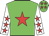 Big-green body, red star, white arms, red stars, big-green cap, red stars