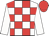 White body, red checked, white arms, red cap