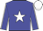 Blue body, white star, blue arms, white seams, white cap