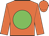 Orange body, big-green disc, orange arms, orange cap