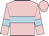 Pink, light blue hoop, light blue armbands