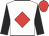 White, red diamond, black sleeves, red cap
