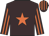 Brown, orange star, striped sleeves and cap