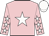 Pink, white star, pink sleeves, white stars and cap