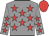 Grey, red stars, red cap