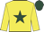Yellow, dark green star, dark green cap