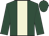 Dark green, beige stripe