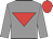 Grey, red inverted triangle, red cap