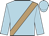 Light blue, light brown sash