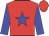 Red, blue star, blue sleeves, red cap