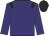 Purple body, black epaulettes, purple arms, black cap