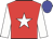 Red body, white star, white arms, big-blue cap