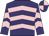 Purple, pink chevrons, quartered cap
