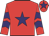 Red, purple star, chevrons on sleeves, red cap, purple star
