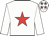 White, red star, stars on cap