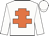 white, orange cross of lorraine