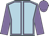 Light blue, mauve seams, sleeves and cap