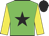 Green, black star and cap, yellow sleeves