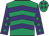 Emerald green, purple chevrons, purple sleeves, emerald green stars, emerald green cap, purple stars