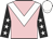 Pink, white chevron, black sleeves, white stars, white cap