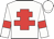 White, red cross of lorraine and armlets