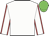 White, white, red seams sleeves, green cap