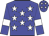 blue, white stars, blue sleeves, white armlets, blue cap, white stars