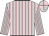 silver, pink stripes, quartered cap