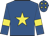 Royal blue, yellow star, armlets and stars on cap