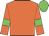 Orange, orange arms, green armlets, green cap