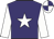 purple, white star, white sleeves, quartered cap