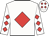 White, red diamond, RED diamondS sleeves and cap