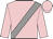 Pink, grey sash