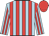 Light blue and red stripes, red cap