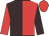Brown and red (halved), sleeves reversed, red cap