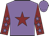 Mauve, maroon star, maroon sleeves, mauve stars and cap