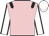 Pink, black epaulets and seams on white sleeves, white cap