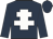 Dark Blue, White cross of Lorraine, Dark Blue sleeves and cap
