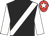 Black, white sash and sleeves, red cap, white star