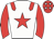 White, red star, epaulets, sleeves, red cap, white stars