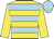Yellow and Light Blue hoops, Yellow sleeves, Light Blue cap
